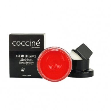 Shoe polish with sponge RED color no. 26 Coccine, 50 ml