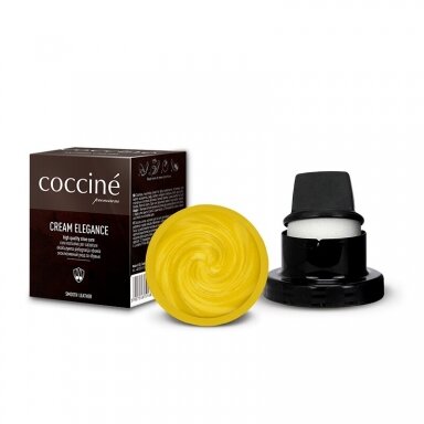 Batų tepalas su kempinėle GELTONOS spalvos Nr. 35 Coccine, 50 ml Batų tepalas su kempinėle GELTONOS spalvos Nr. 35 Coccine, 50 ml