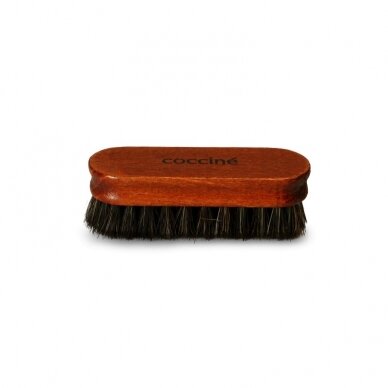 Shoe brush made of synthetic and horse hair Coccine, 12 cm