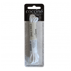 Coccine shoelaces cotton, white, 100cm, 1 pair