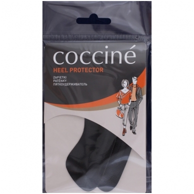 Heel protectors natural leather black color Coccine, 1 pair 4