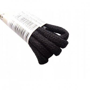 Medvilniniai batų raišteliai juodos spalvos (5 mm) 90 cm Coccine, 1 pora Medvilniniai batų raišteliai juodos spalvos (5 mm) 90 cm Coccine, 1 pora