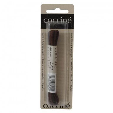 Medvilniniai batų raišteliai rudos spalvos Coccine (2 mm) 60 cm, 1 pora Medvilniniai batų raišteliai rudos spalvos Coccine (2 mm) 60 cm, 1 pora