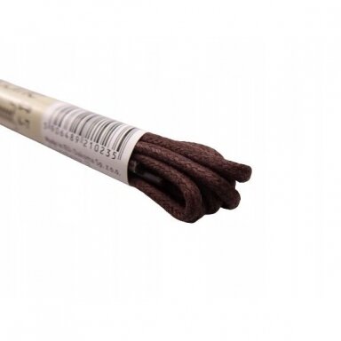 Medvilniniai batų raišteliai rudos spalvos (2 mm) 90 cm Coccine, 1 pora Medvilniniai batų raišteliai rudos spalvos (2 mm) 90 cm Coccine, 1 pora