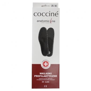 Orthopedic prophylactic insole with activated carbon ALMA Coccine size 35-36, 2 pcs. 3