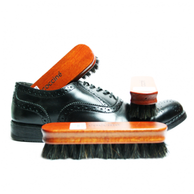 Shoe brush made of synthetic and horse hair Coccine, 12 cm 4