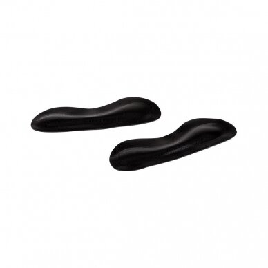 Heel protectors natural leather black color Coccine, 1 pair 3